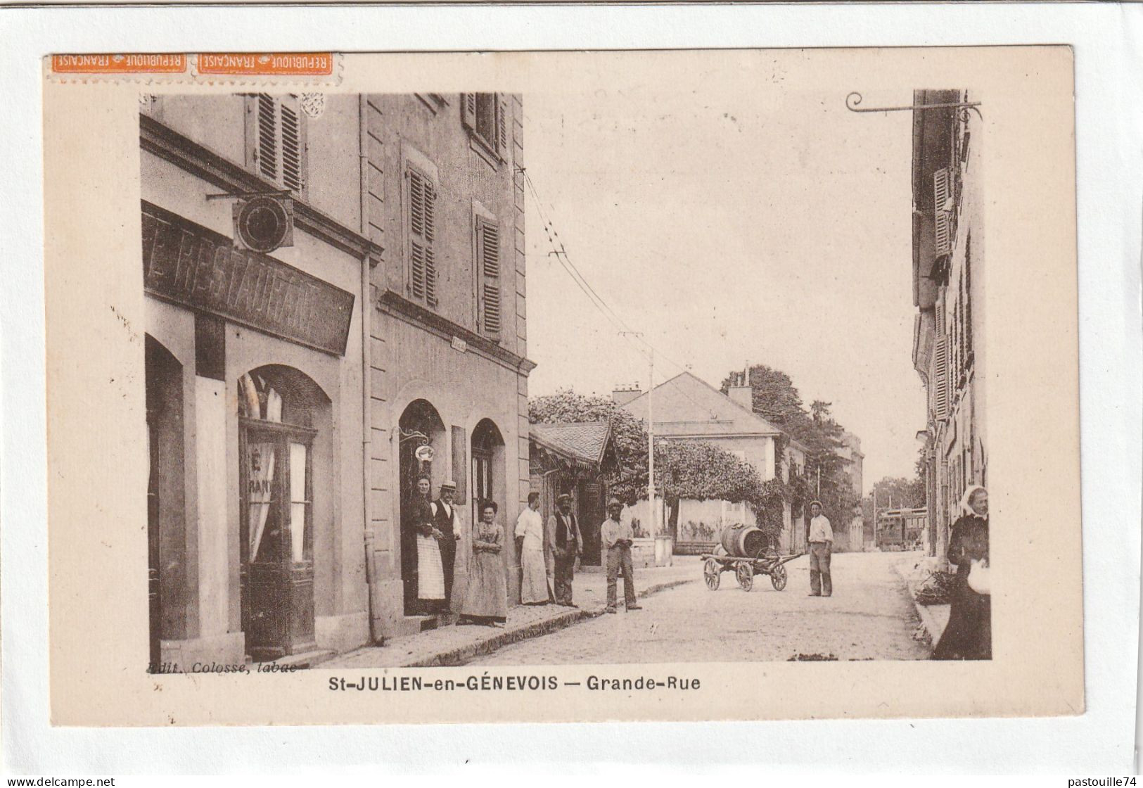 CPA :  14 X 9  -  St-JULIEN-en-GENEVOIS  -  Grande-Rue - Saint-Julien-en-Genevois