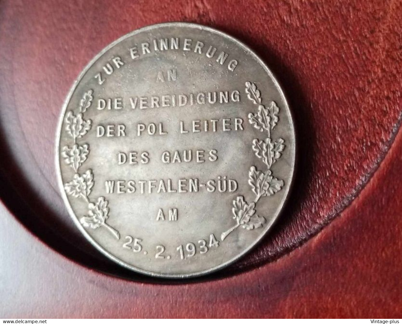 GERMANIA 3° REICH MONETA COMMEMORATIVA UNVERRUCHLICHE TREUE HITLER 1934 - ALLEMAGNE - DEUTSCHLAND - COD: GG9 - Autres & Non Classés