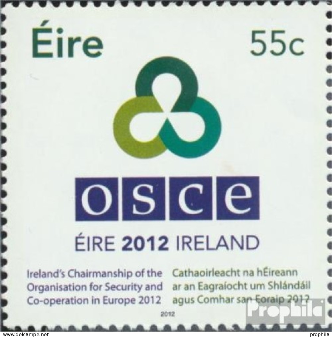 Irland 2002 (kompl.Ausg.) Postfrisch 2012 Sicherheit Und Zusammenarbeit - Ungebraucht