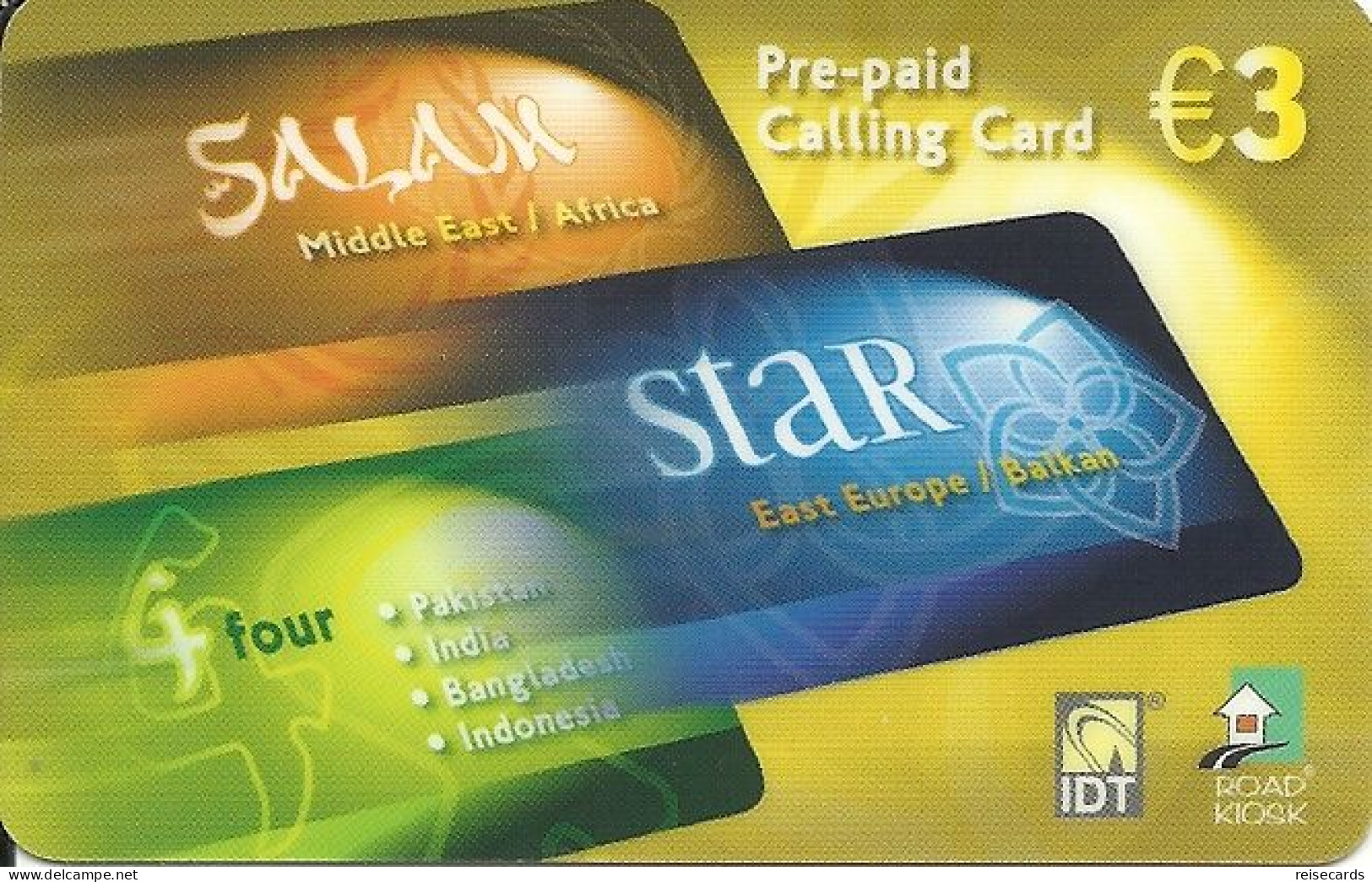 Greece: Prepaid IDT Salam Star 12.11 - Greece