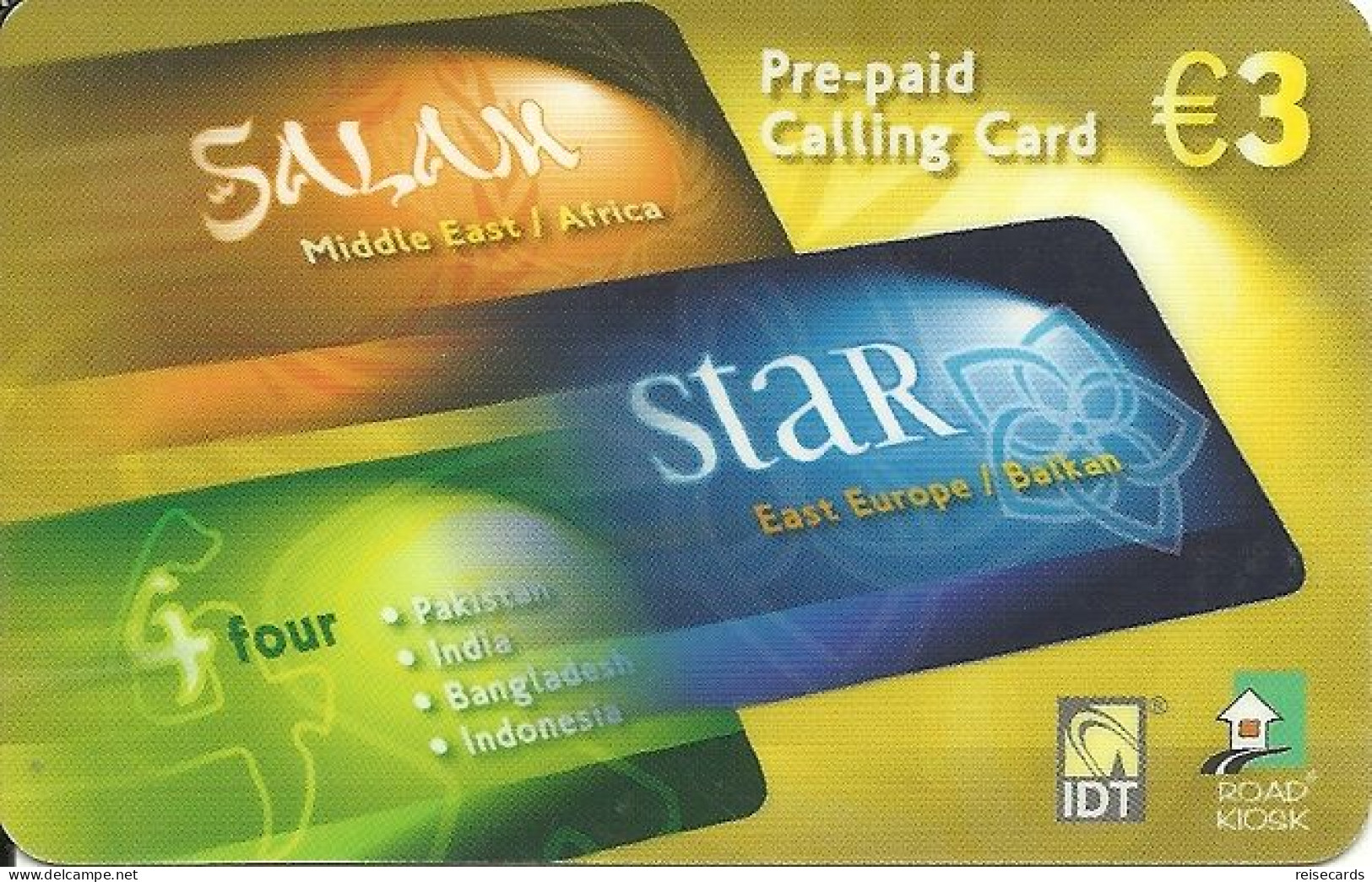 Greece: Prepaid IDT Salam Star 10.11 - Grèce