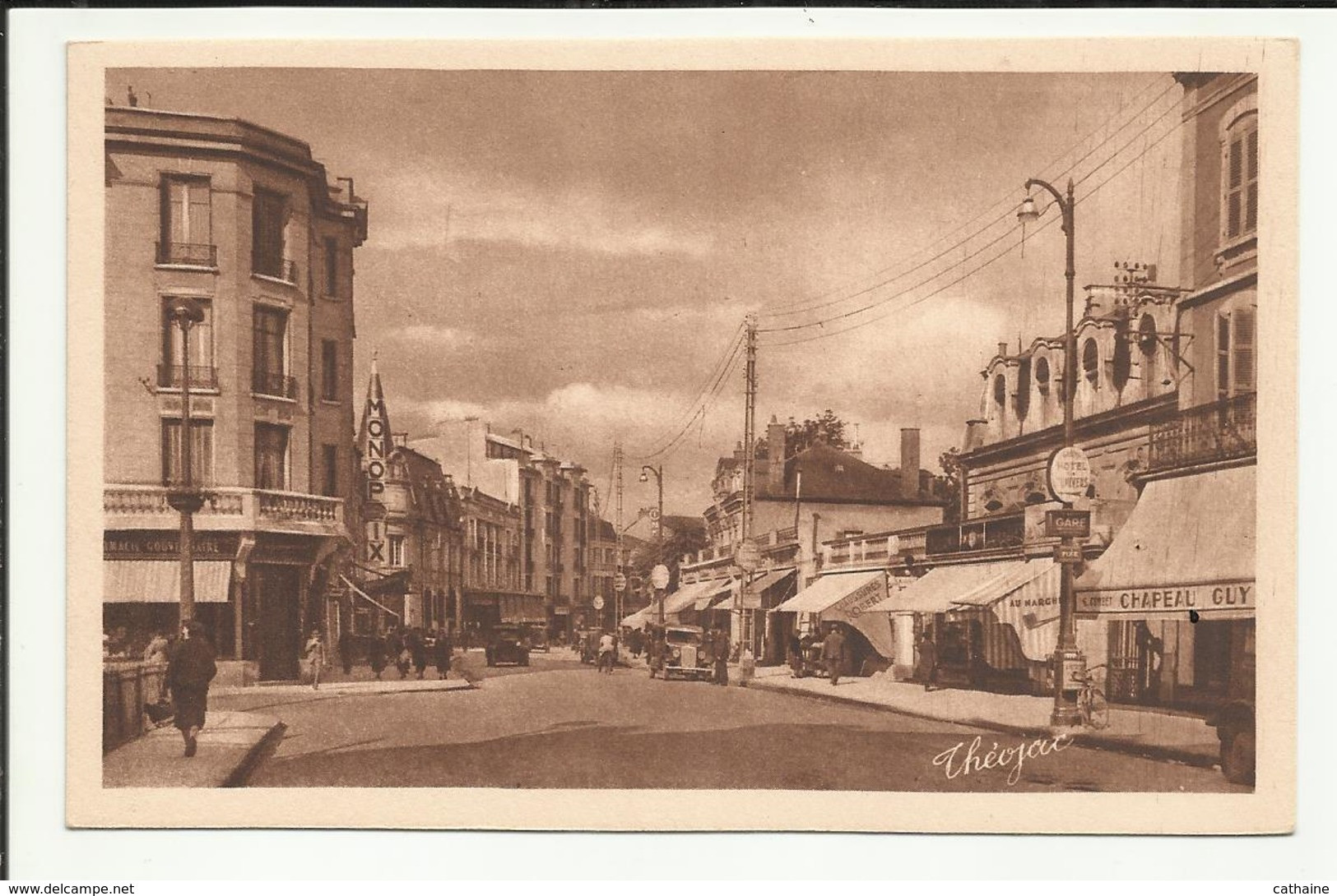 03 / MONTLUCON .    BOULEVARD DE COURTAIS .  MAGASIN " CHAPEAU GUY " CHAPELIER .    MONOPRIX - Montlucon