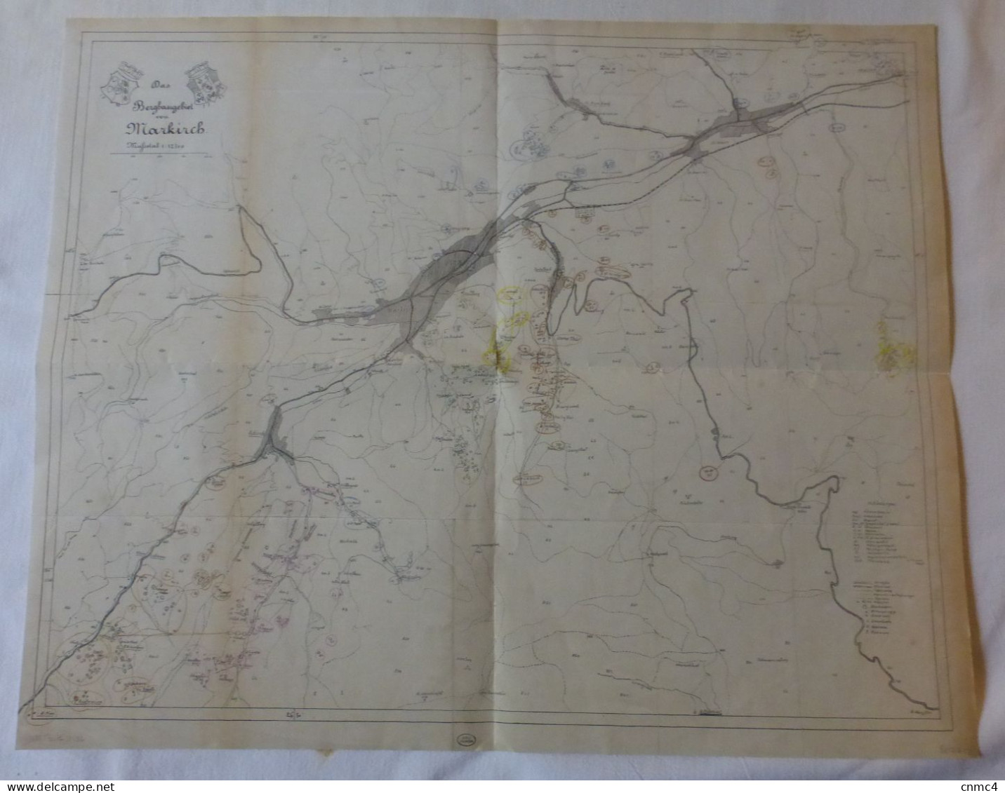 Plan Des Mines De Sainte Marie Aux Mines En 1893, Reproduction - Europa