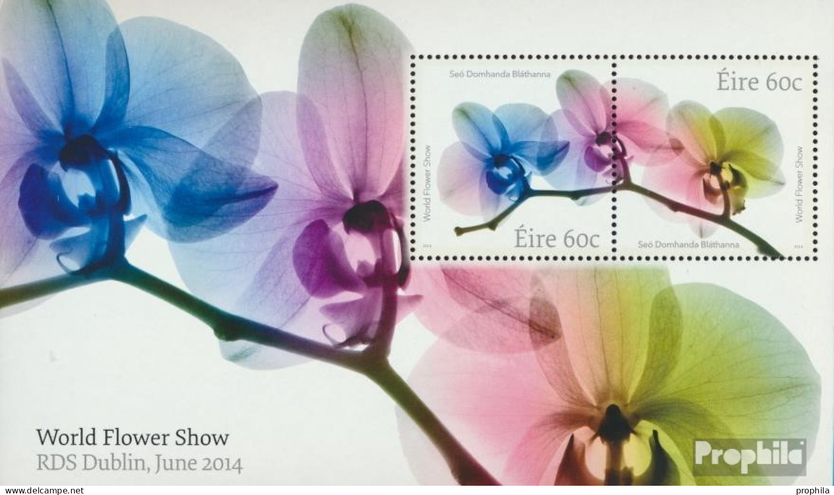 Irland Block94 (kompl.Ausg.) Postfrisch 2014 Weltblumenausstellung 2014 - Unused Stamps