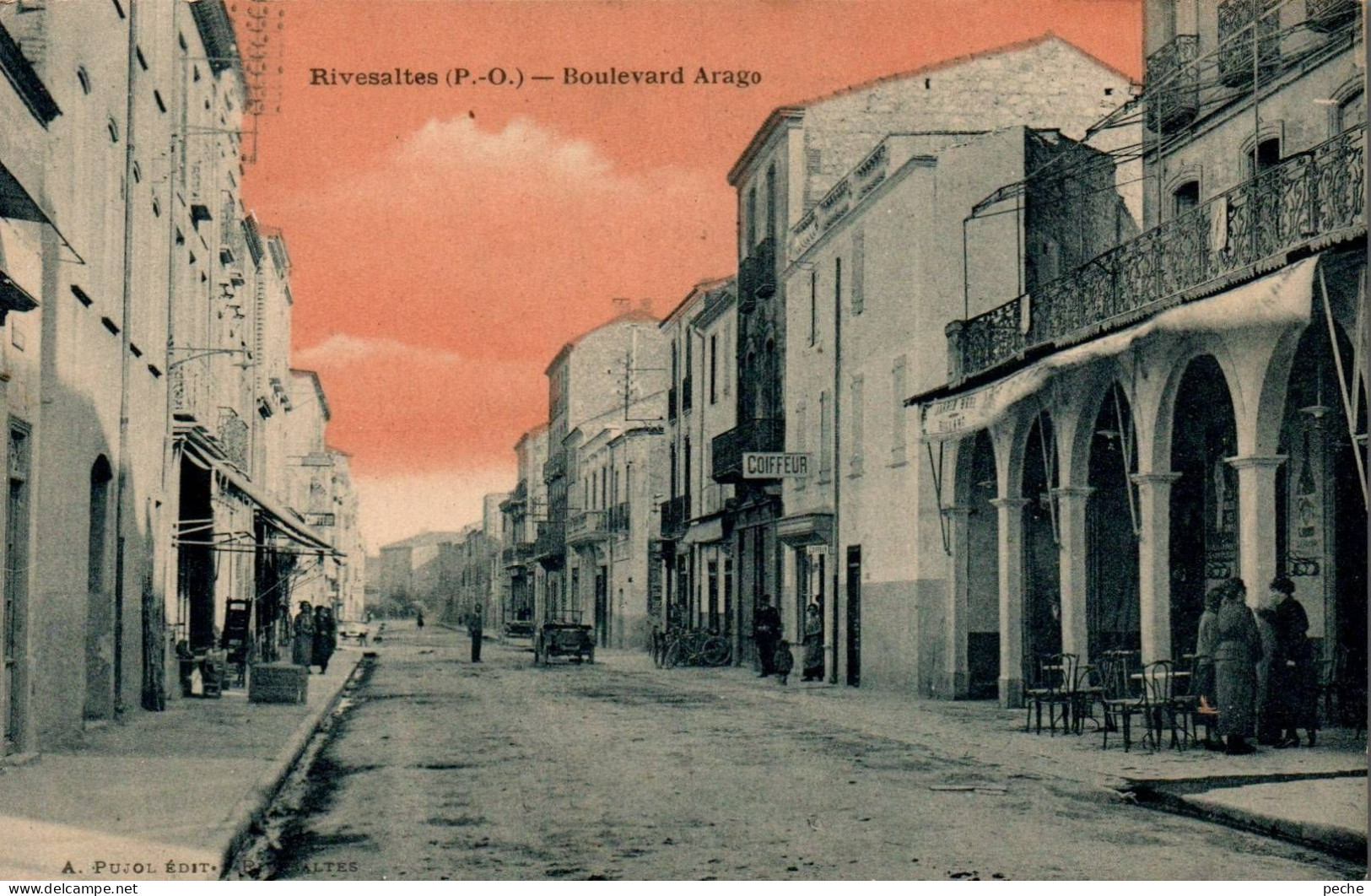 N°460 W -cpa Rivesaltes -boulevard Arago- - Rivesaltes