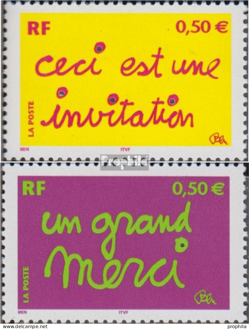Frankreich 3780I-3781I (kompl.Ausg.) Postfrisch 2004 Grußmarken - Ungebraucht