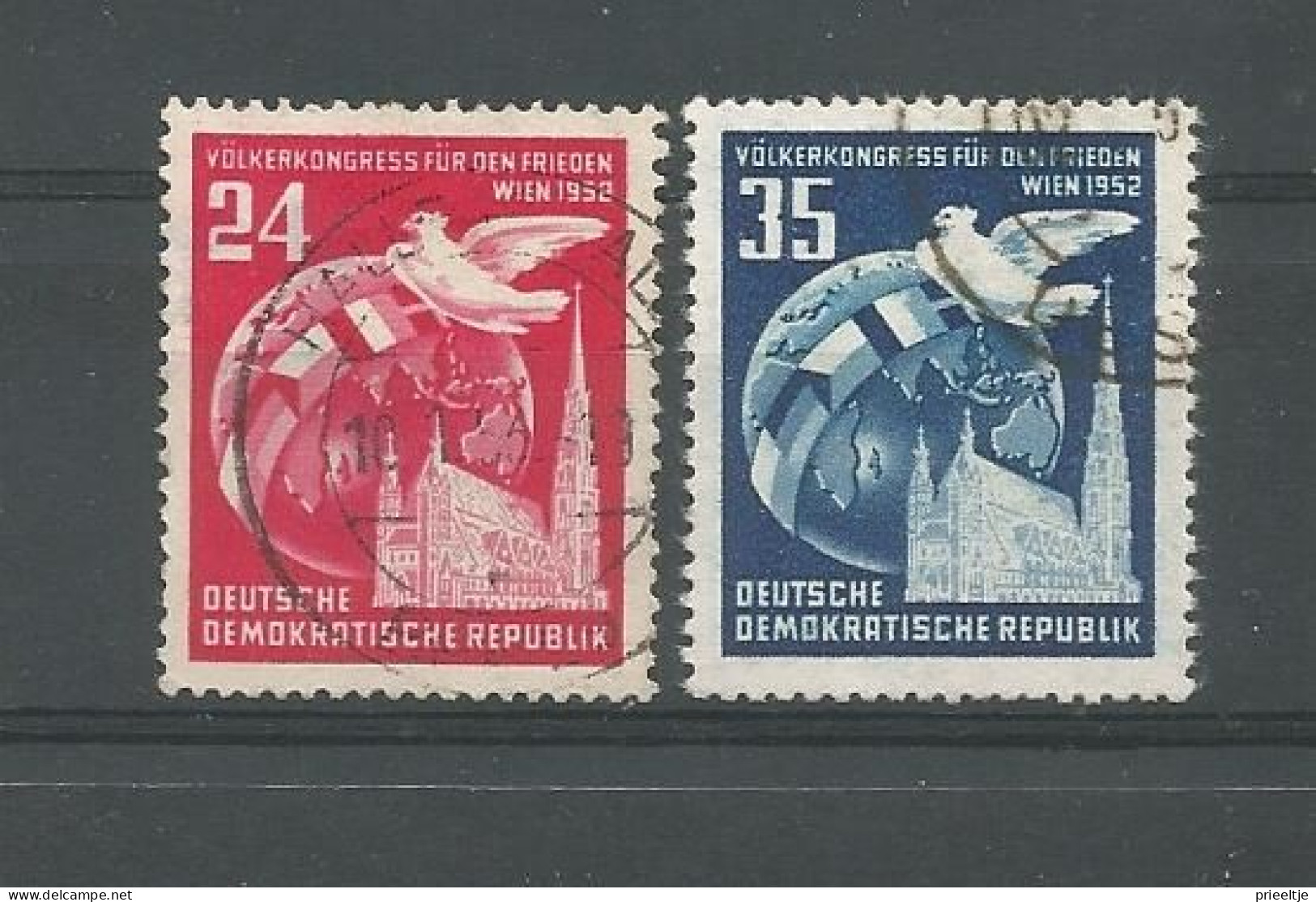 DDR 1953 Peace Congress Y.T. 76/77 0) - Usati