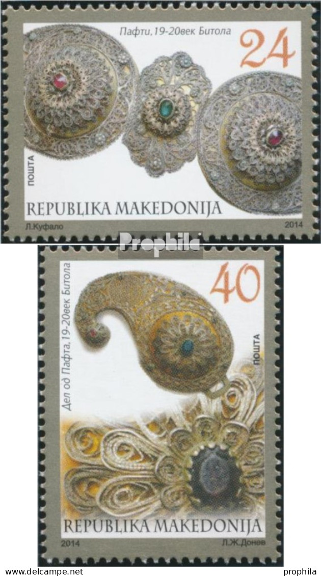 Makedonien 682-683 (kompl.Ausg.) Postfrisch 2014 Kunsthandwerk - Macedonie