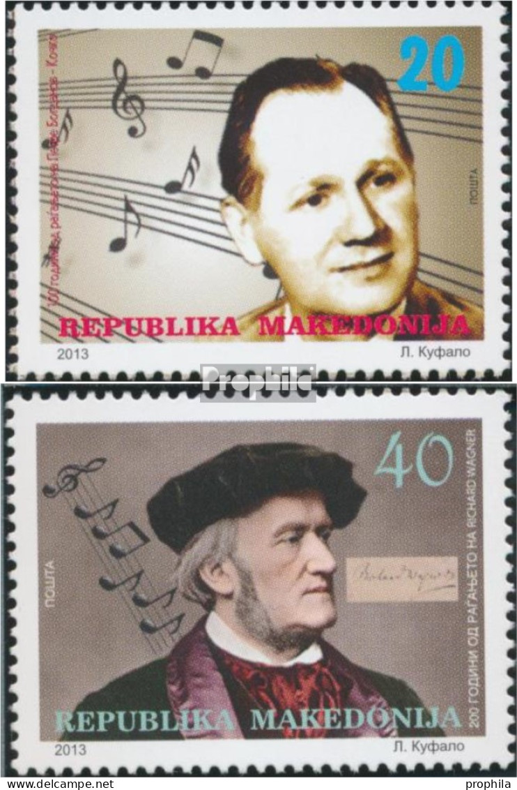 Makedonien 675-676 (kompl.Ausg.) Postfrisch 2013 Petre Bogdanov Kocko - Macedonia