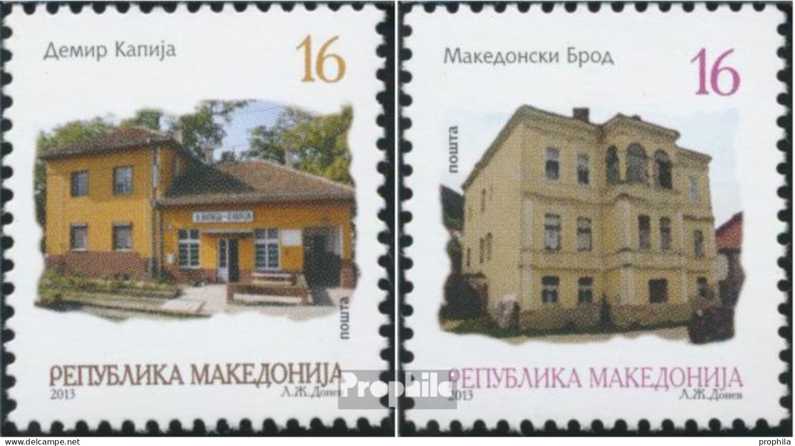 Makedonien 662-663 (kompl.Ausg.) Postfrisch 2013 Stadtansichten - Macedonië