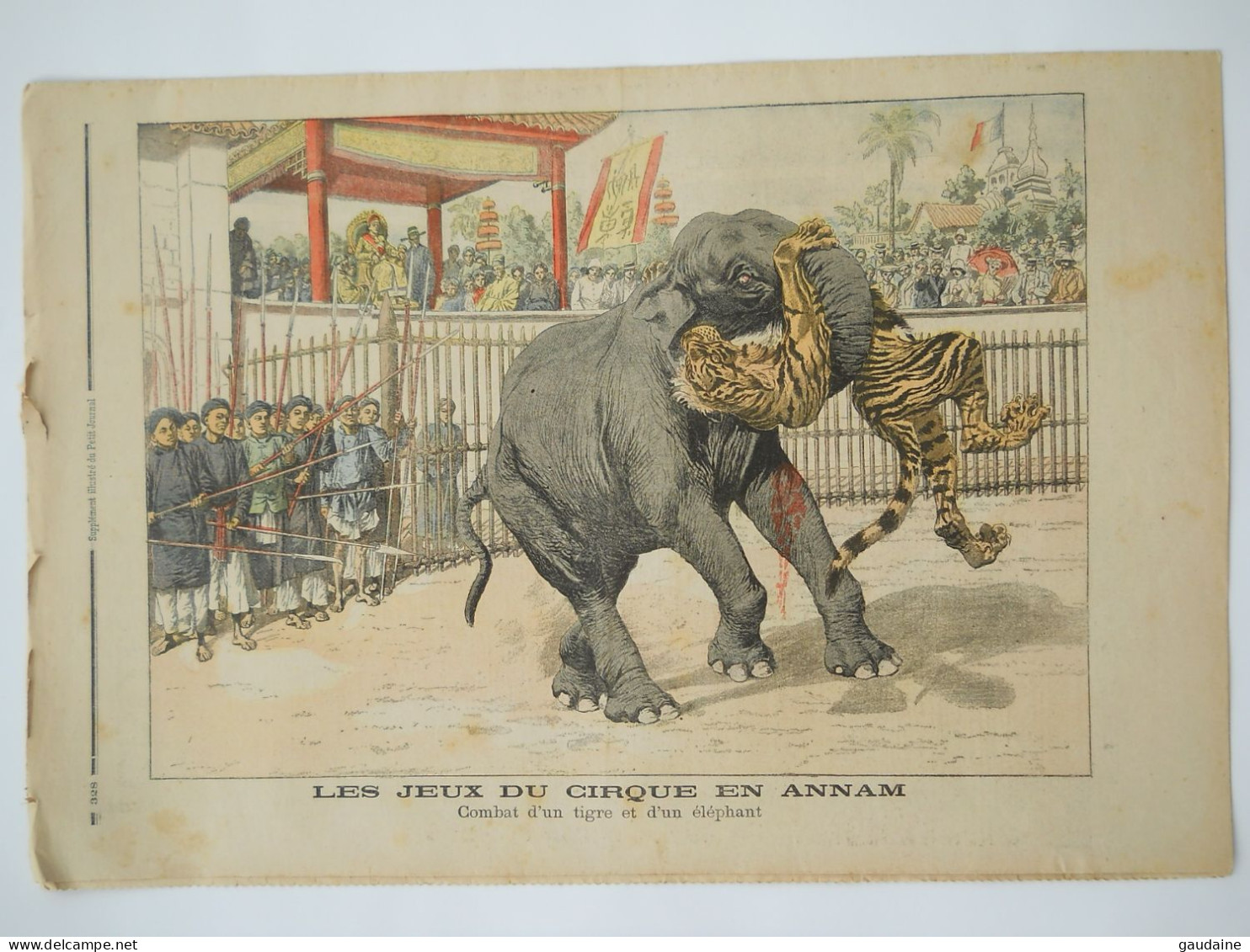 LE PETIT JOURNAL N°725 - 9 OCTOBRE 1904 - LES DERNIERS INDIENS PEAUX-ROUGES - CIRQUE : ELEPHANT CONTRE TIGRE - Le Petit Journal
