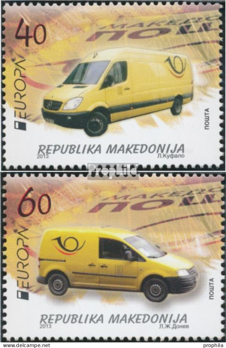 Makedonien 656-657 (kompl.Ausg.) Postfrisch 2013 Postfahrzeuge - Macedonie