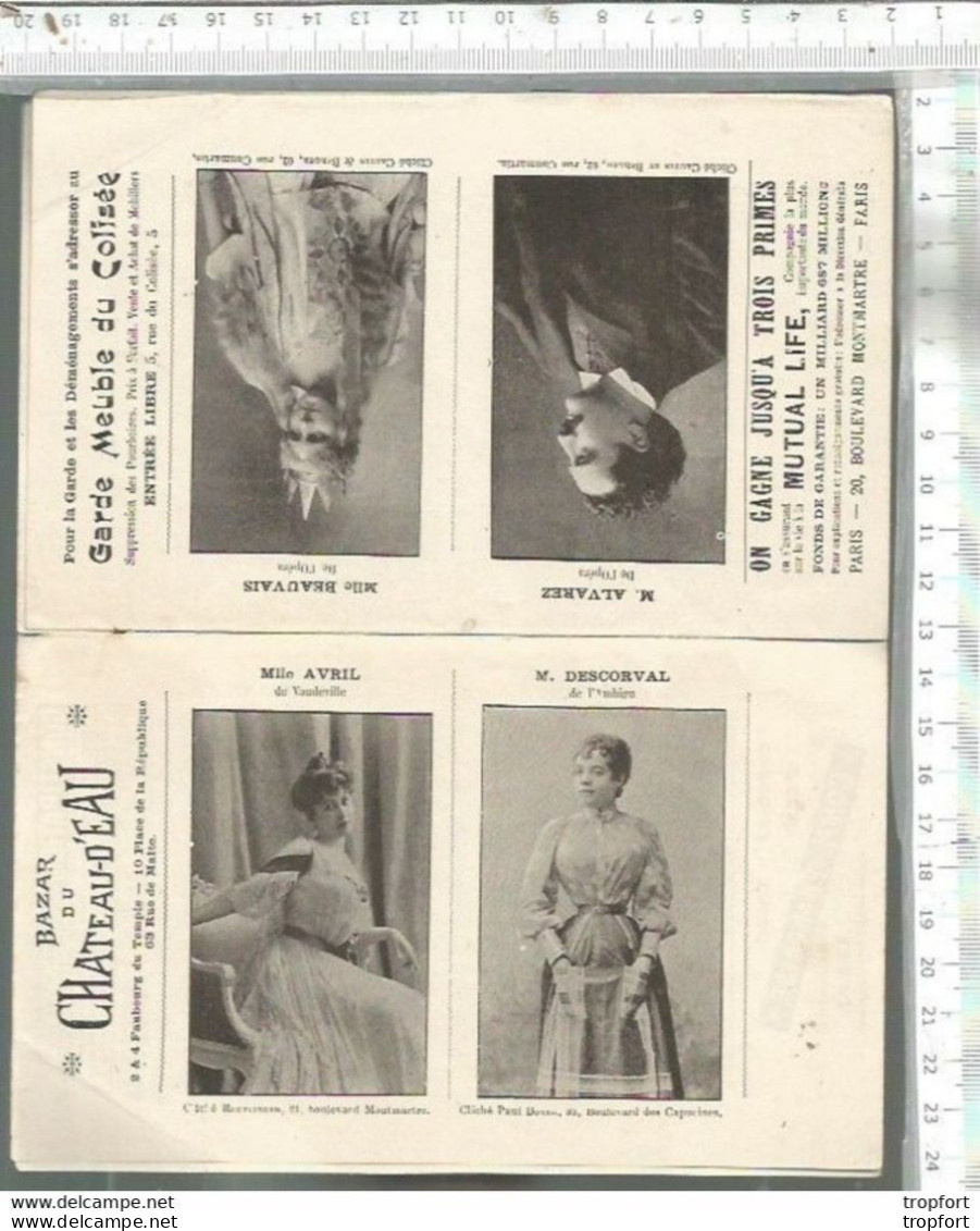 PG / VINTAGE / PROGRAMME THEATRE  Art Nouveau  LA SOIREE AU DRAPEAU Opera Artiste - Programmes