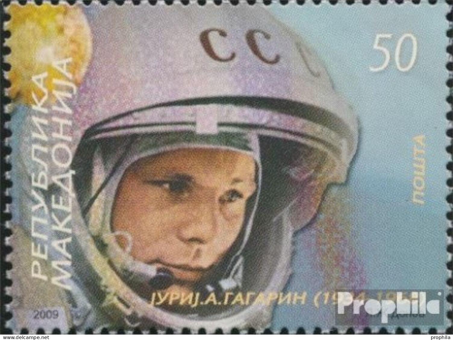 Makedonien 496 (kompl.Ausg.) Postfrisch 2009 Juri Gagarin - Macedonië