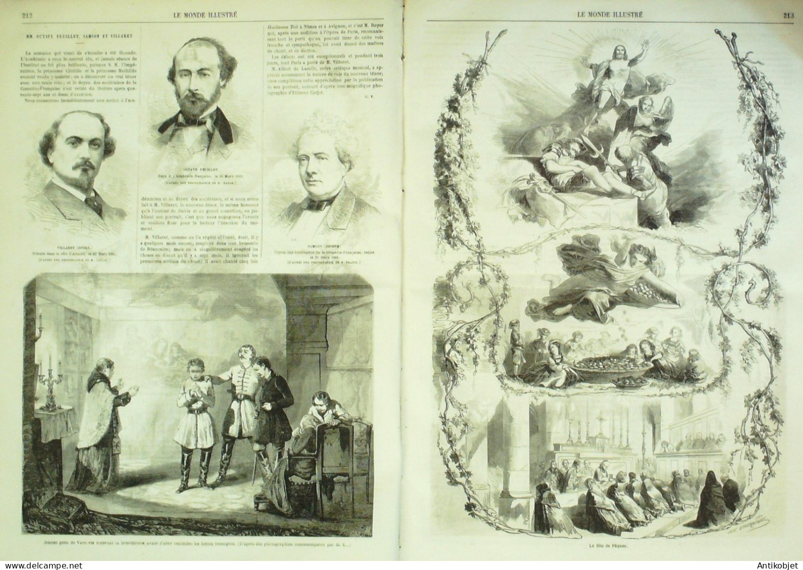 Le Monde Illustré 1863 N°312 Pologne Tarnow Constantinople Mexique Palo-Verde Puy (43) Pénitents - 1850 - 1899