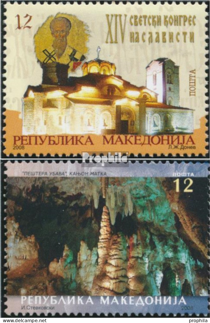 Makedonien 479,480 (kompl.Ausg.) Postfrisch 2008 Slawistik Kongreß - Macedonie