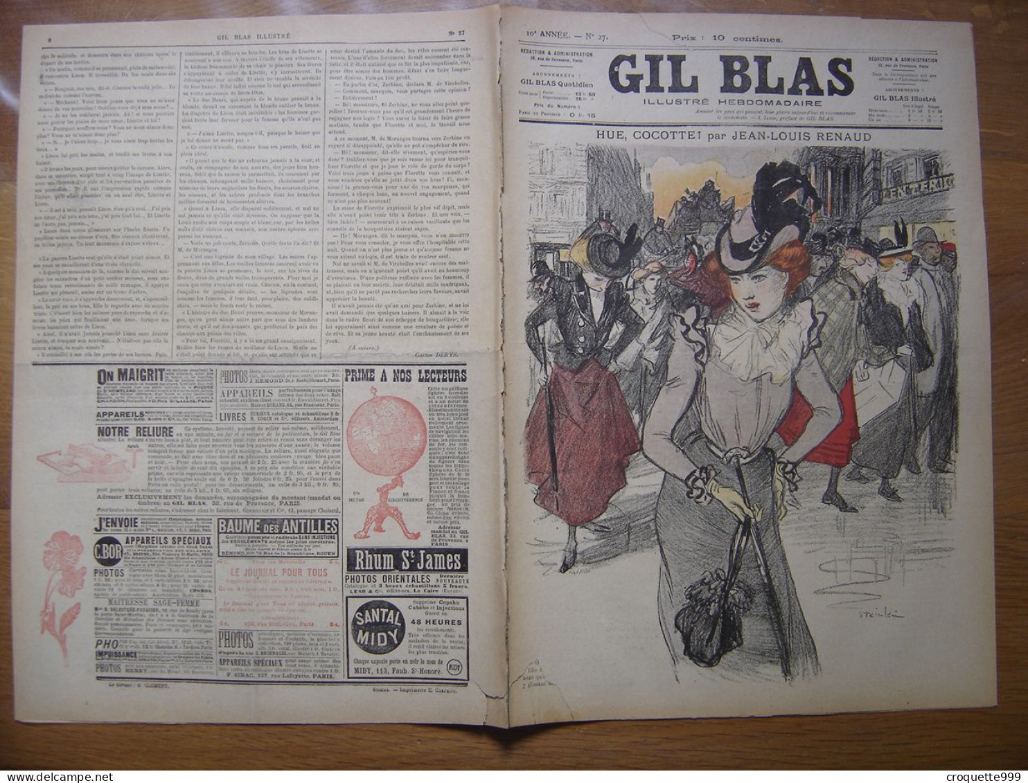 1900 GIL BLAS 27 Steinlen Prejelan Balluriau - Otros & Sin Clasificación