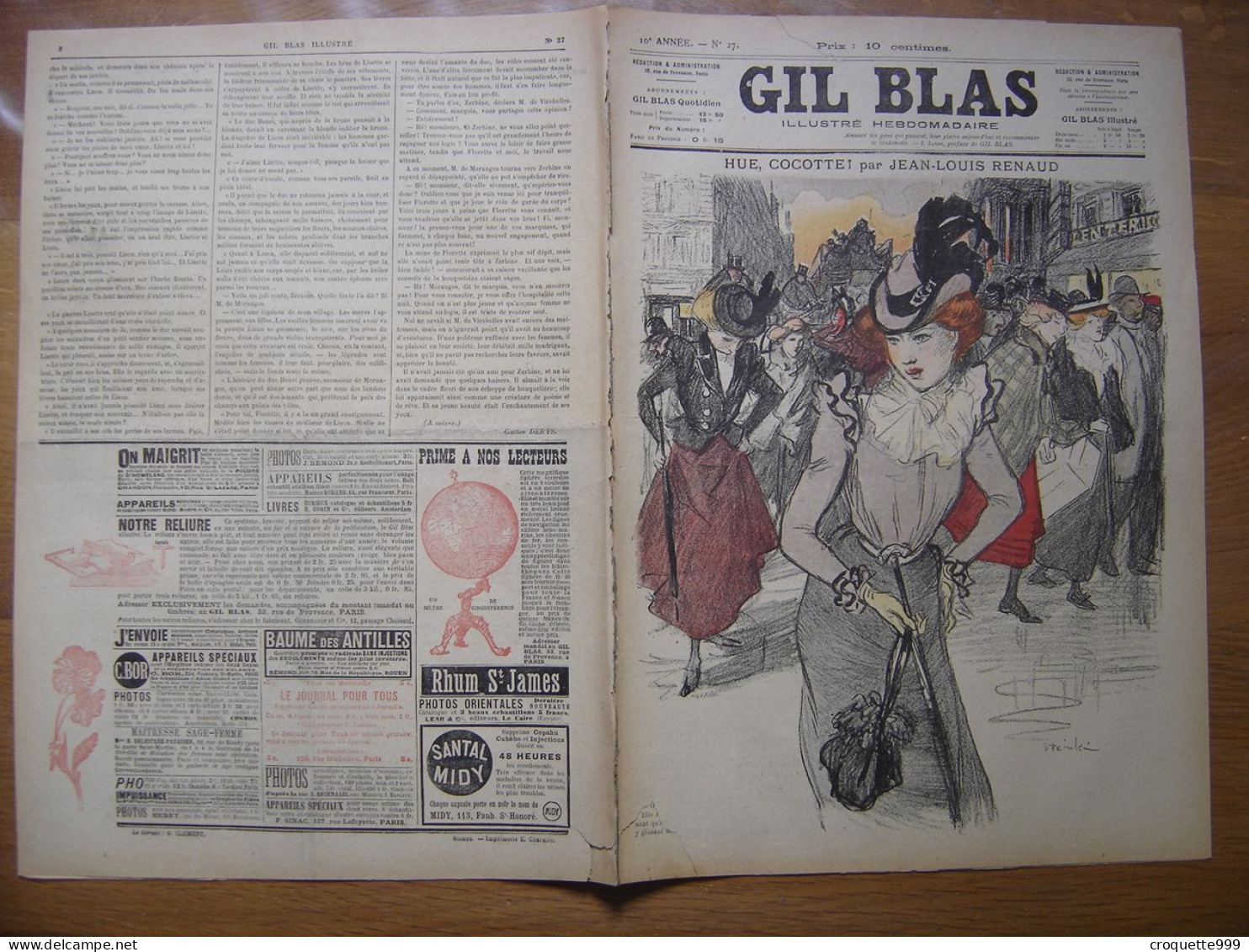 1900 GIL BLAS 27 Steinlen Prejelan Balluriau - Andere & Zonder Classificatie