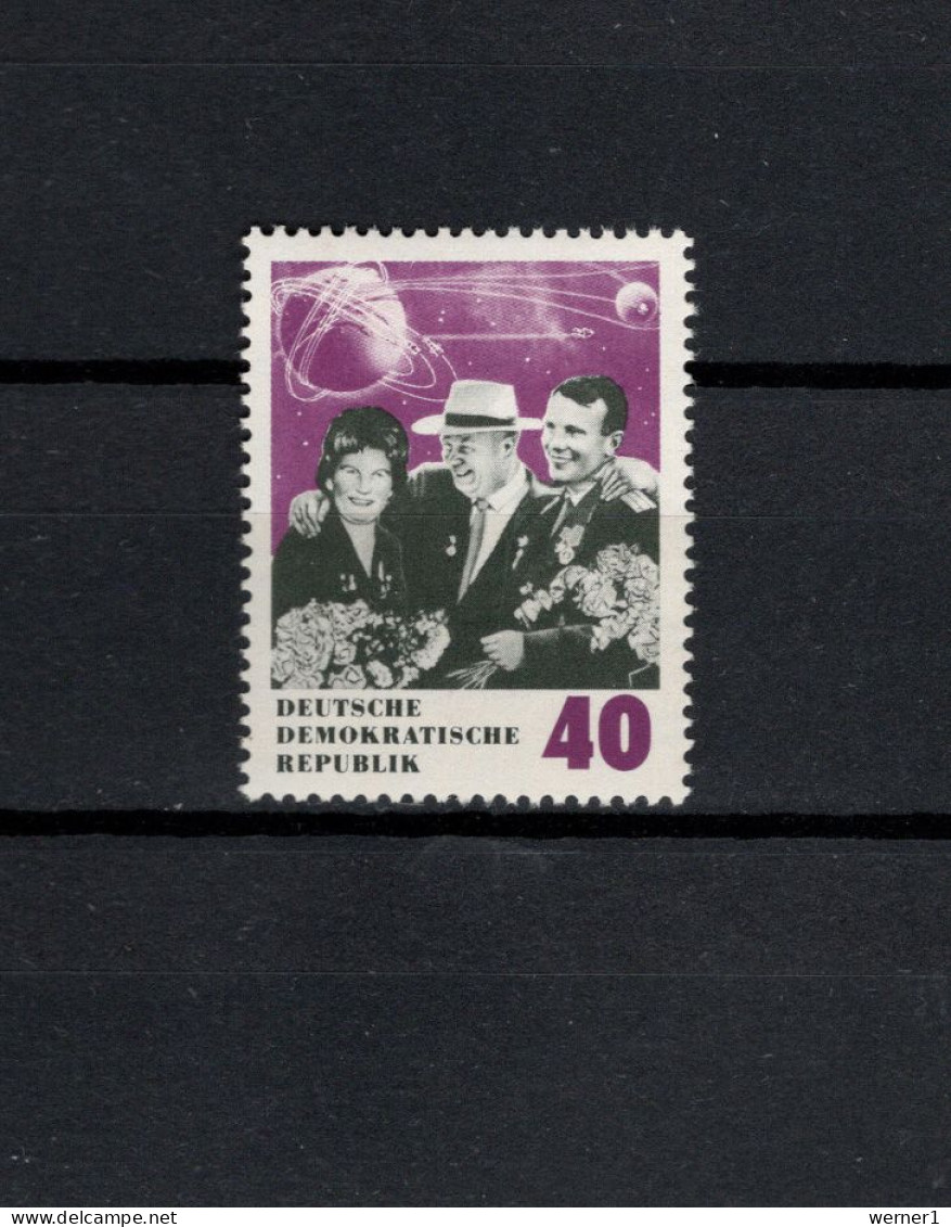 DDR 1964 Space, 70th Birthday Anniversary Of Nikita Chruschtschow, Gagarin 40 Pfg Stamp MNH - Europa