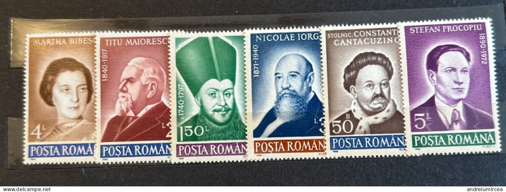 Personalități Celebre. 1990 MNH - Ongebruikt