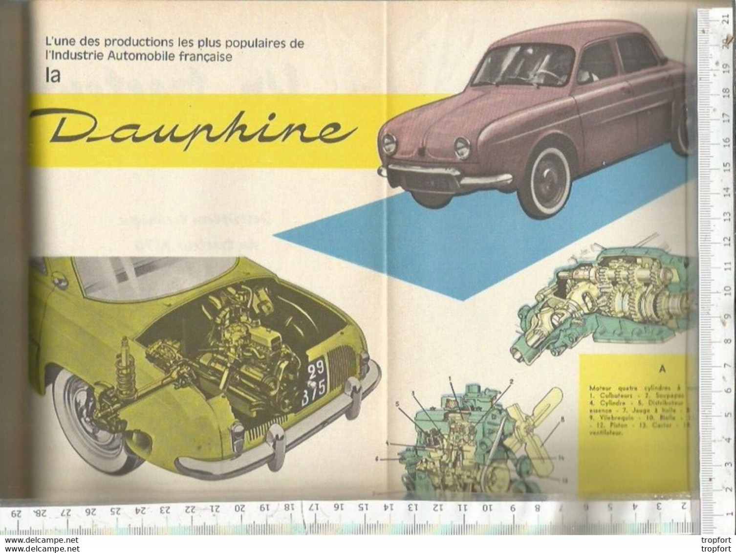 PG / SUPERBE LIVRET 40 Pages SUR LA ROUTE DE L'ECOLE  Voiture DAUPHINE / TRACTEUR / POMPIER / CODE DE LA ROUTE Pommery - Auto