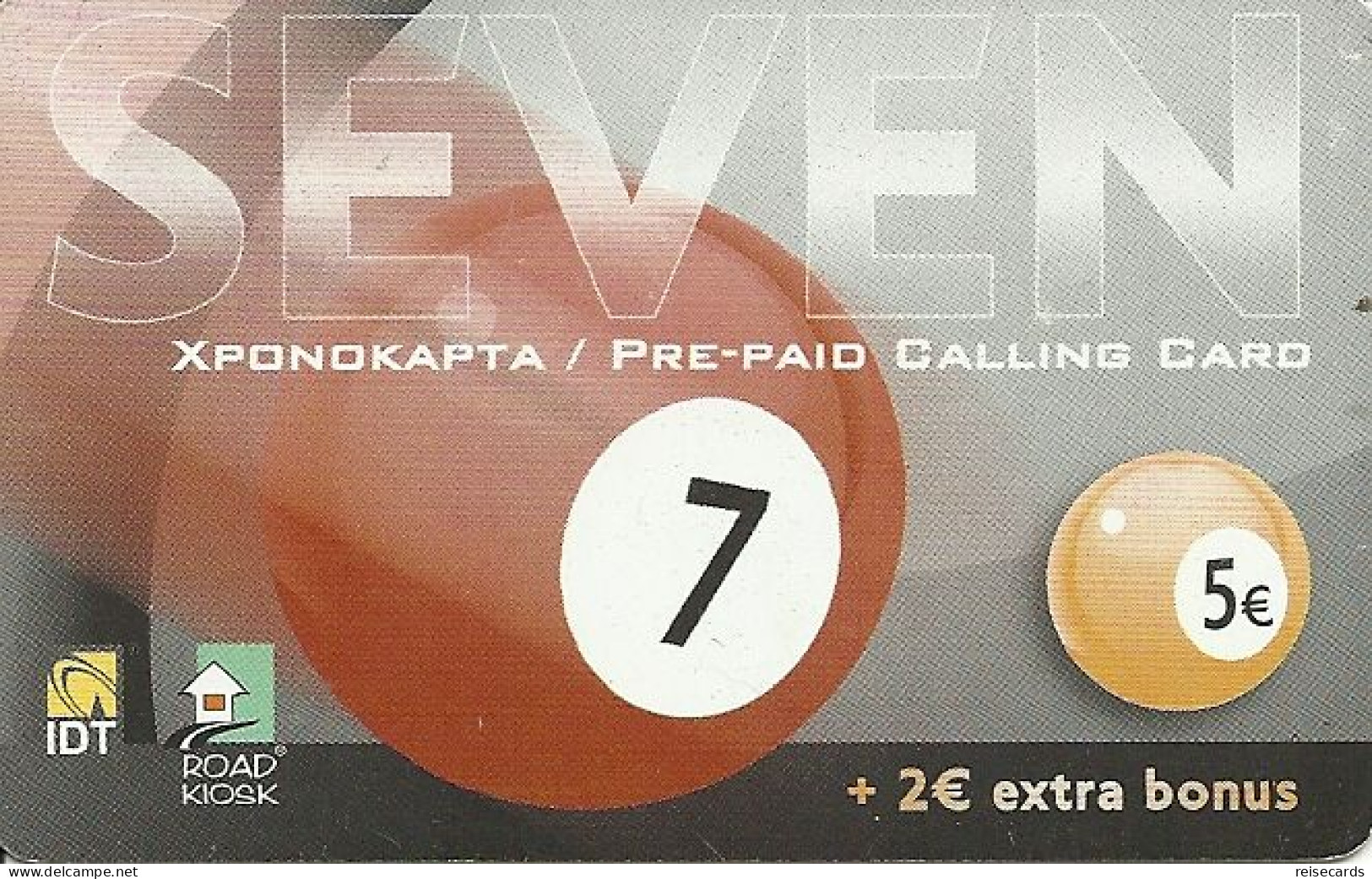 Greece: Prepaid IDT Seven. Pin Code Thick - Greece