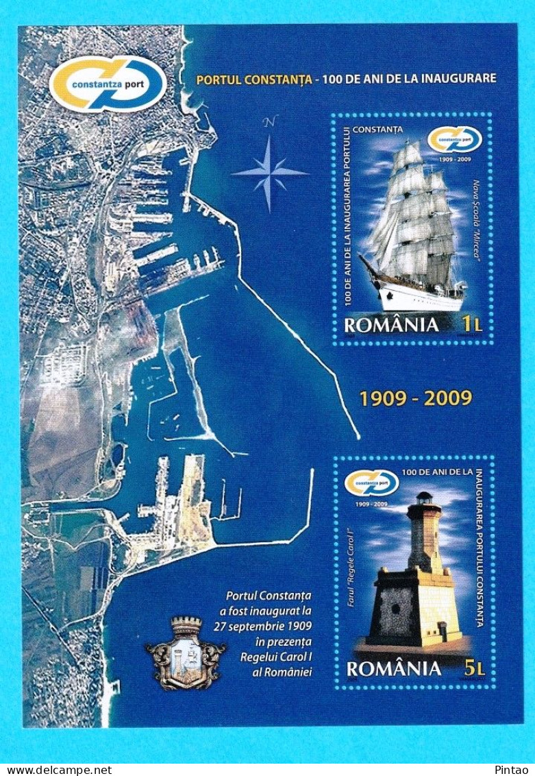 BAR477- Roménia 2009- MNH - Schiffe