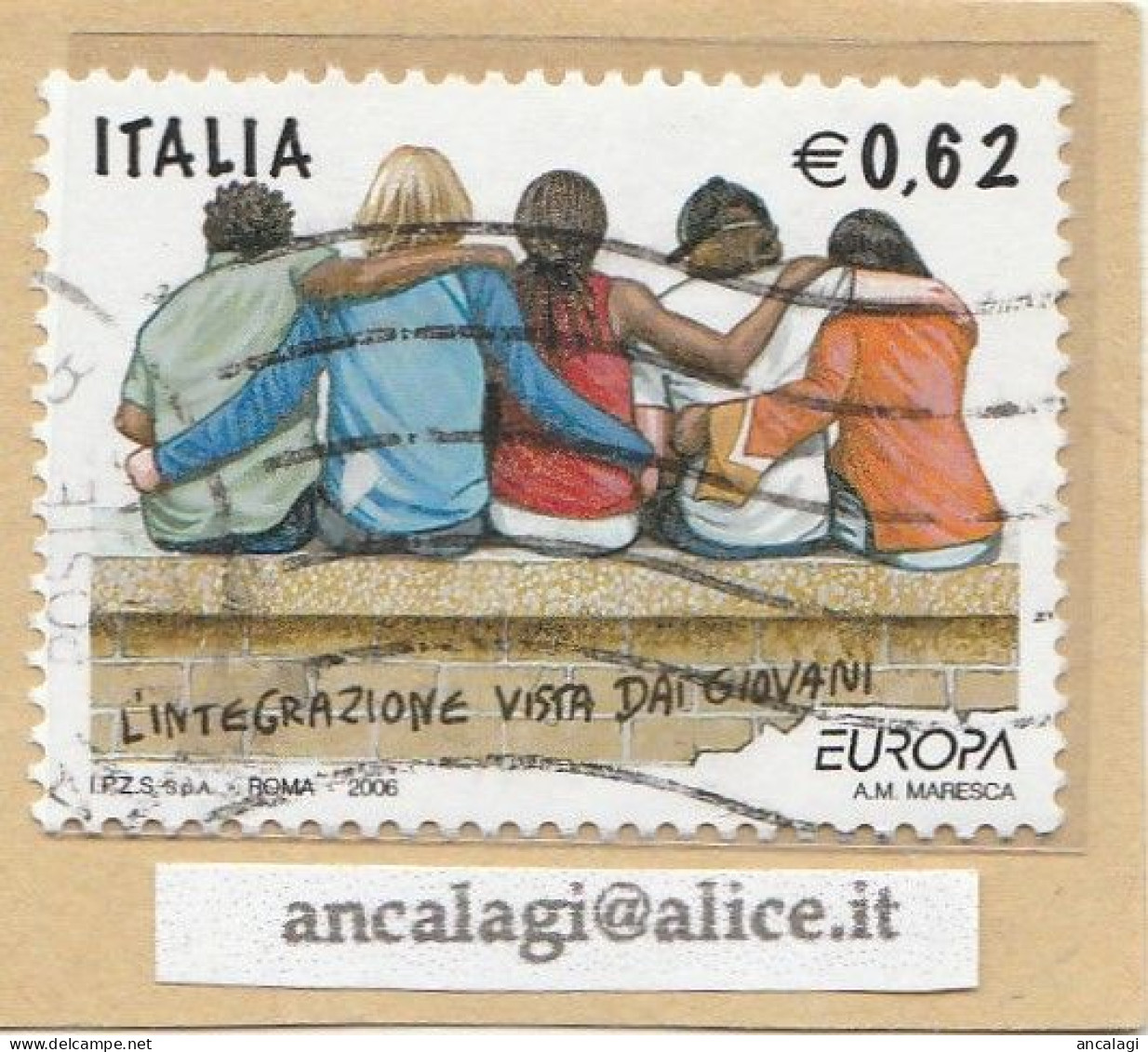USATI ITALIA 2006 - Ref.1011A "L'INTEGRAZIONE VISTA DAI GIOVANI" 1 Val. - - 2001-10: Usati