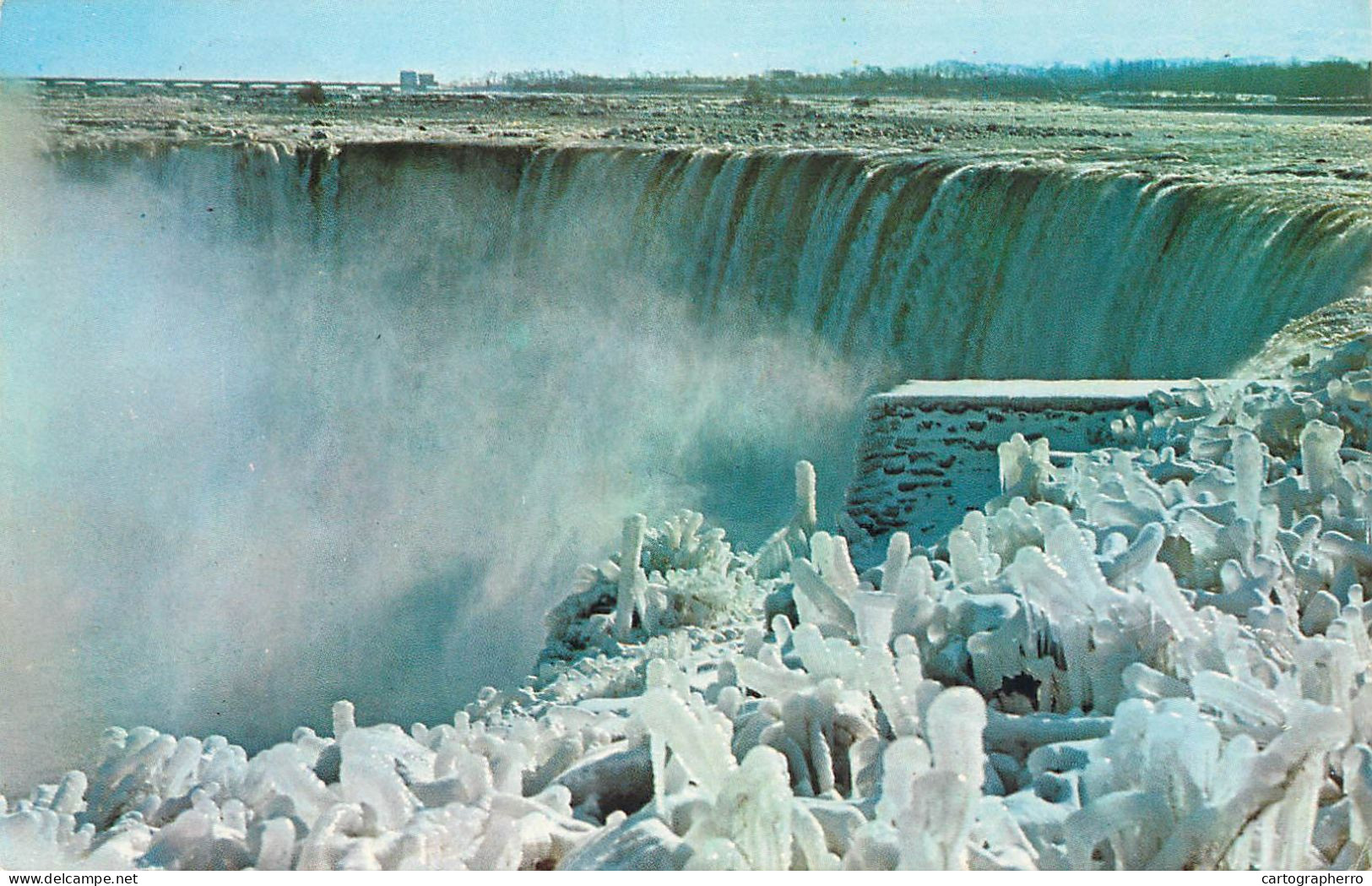 Canada Niagara Falls Horseshoe Falls During Winter - Chutes Du Niagara