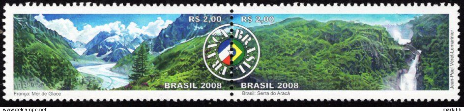 Brazil - 2008 - Nature Protection - Joint Issue With France - Mint Stamp Set - Ongebruikt