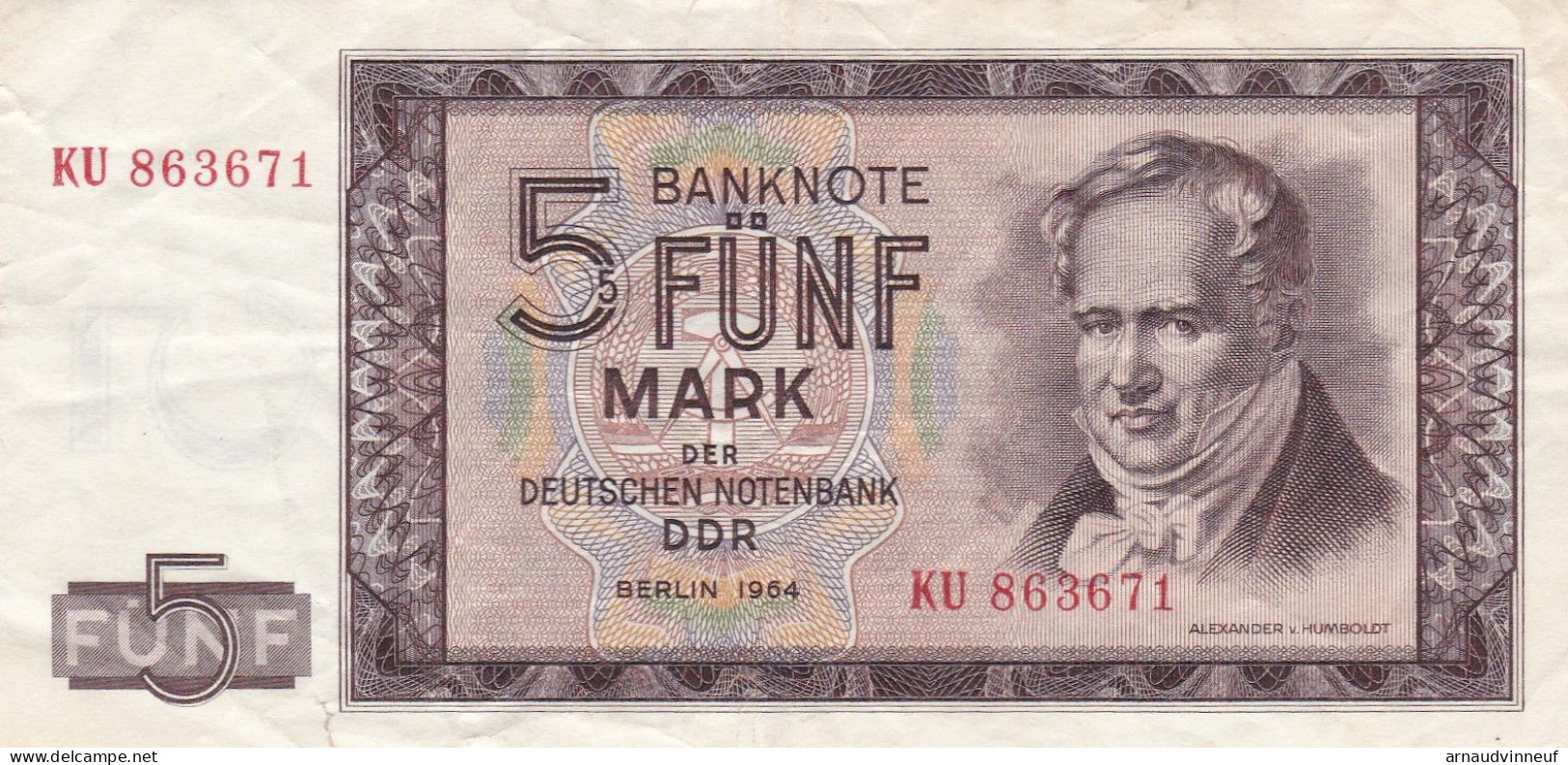 BANKNOTE FUNF 5 - Other & Unclassified