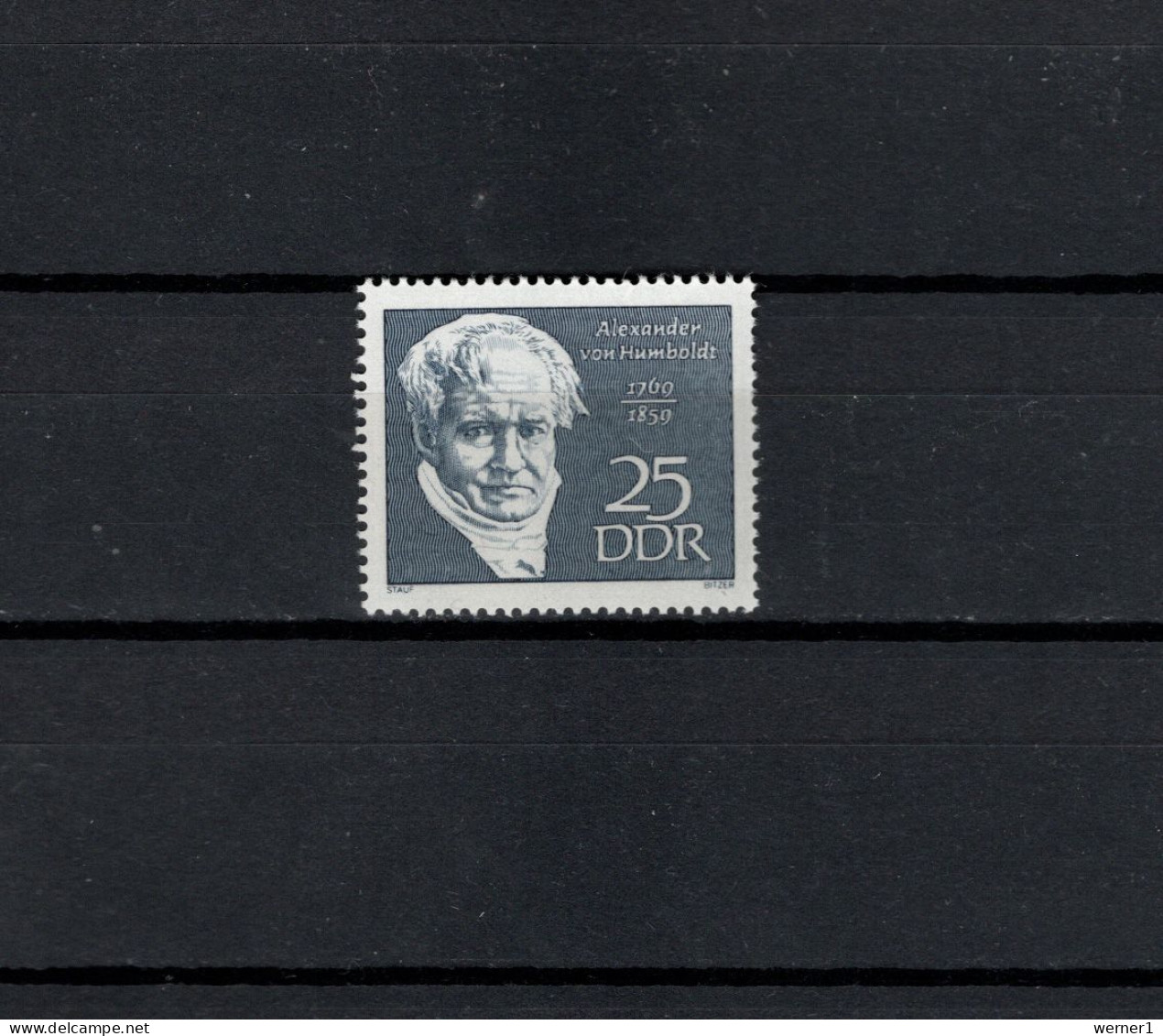 DDR 1969 Space, Alexander Von Humboldt Stamp MNH - Europe