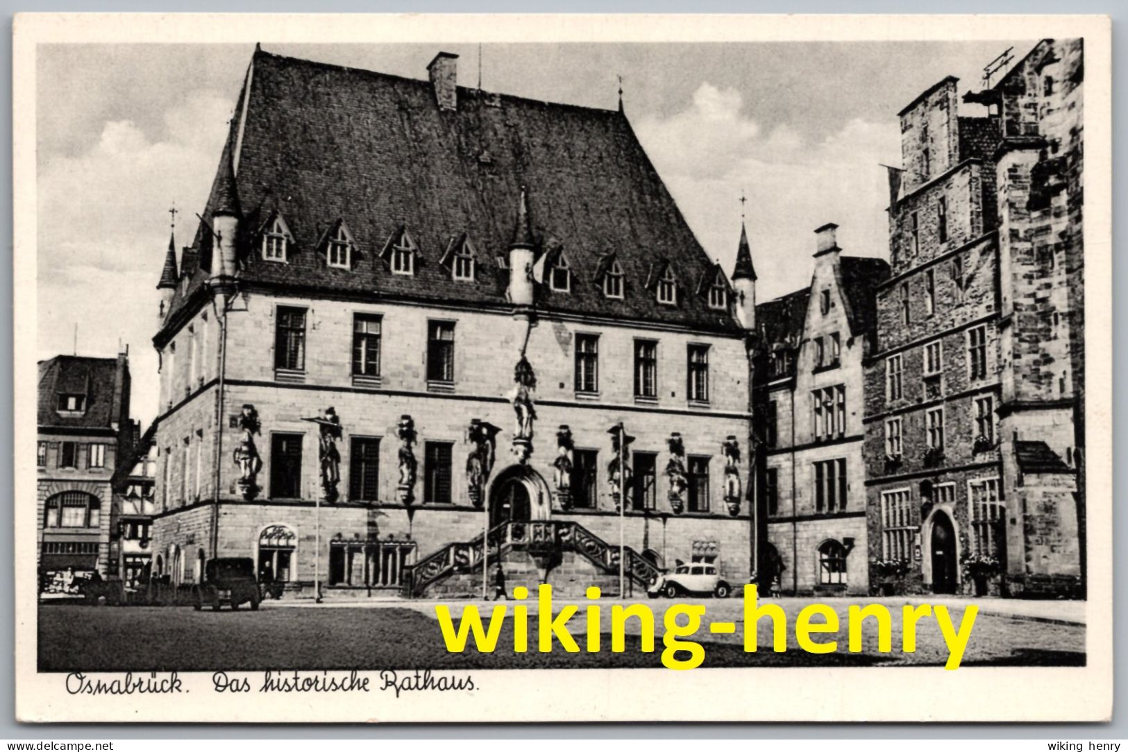 Osnabrück - S/w Das Historische Rathaus - Seltene Karte ! - Osnabrück