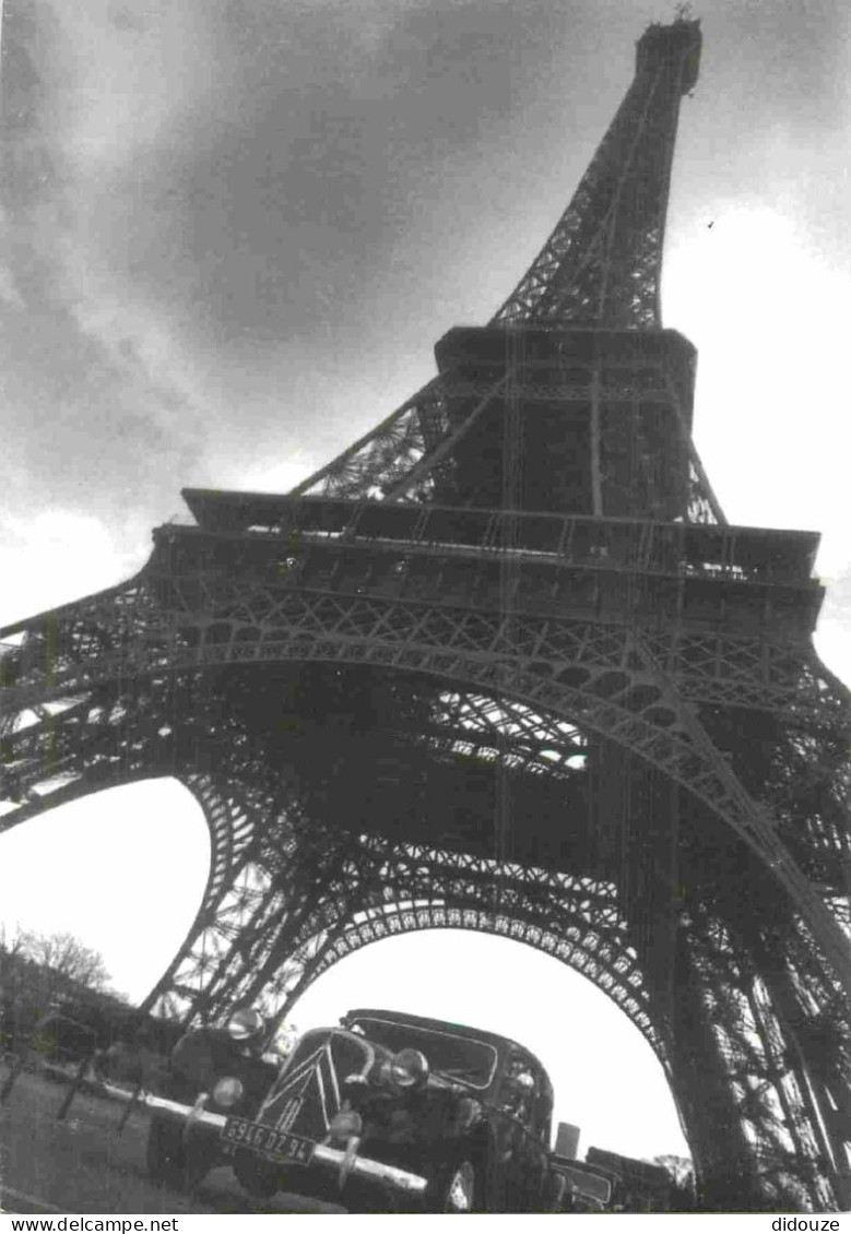 Reproduction CPA - 75 Paris - Tour Eiffel Et Tractions Citroen - Automobiles - CPM - Carte Neuve - Voir Scans Recto-Vers - Eiffelturm