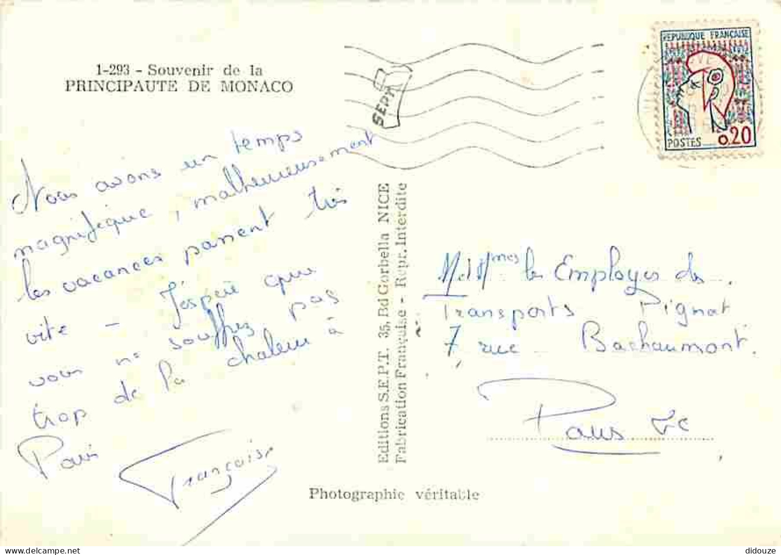 Monaco - Multivues - Blasons - CPM - Voir Scans Recto-Verso - Tarjetas Panorámicas