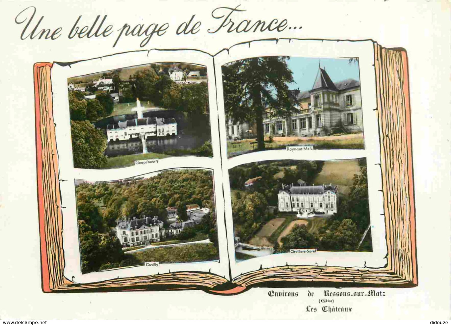 60 - Ressons Sur Matz - Les Chateaux - Multivues - Mention Photographie Véritable - Carte Dentelée - CPSM Grand Format - - Ressons Sur Matz