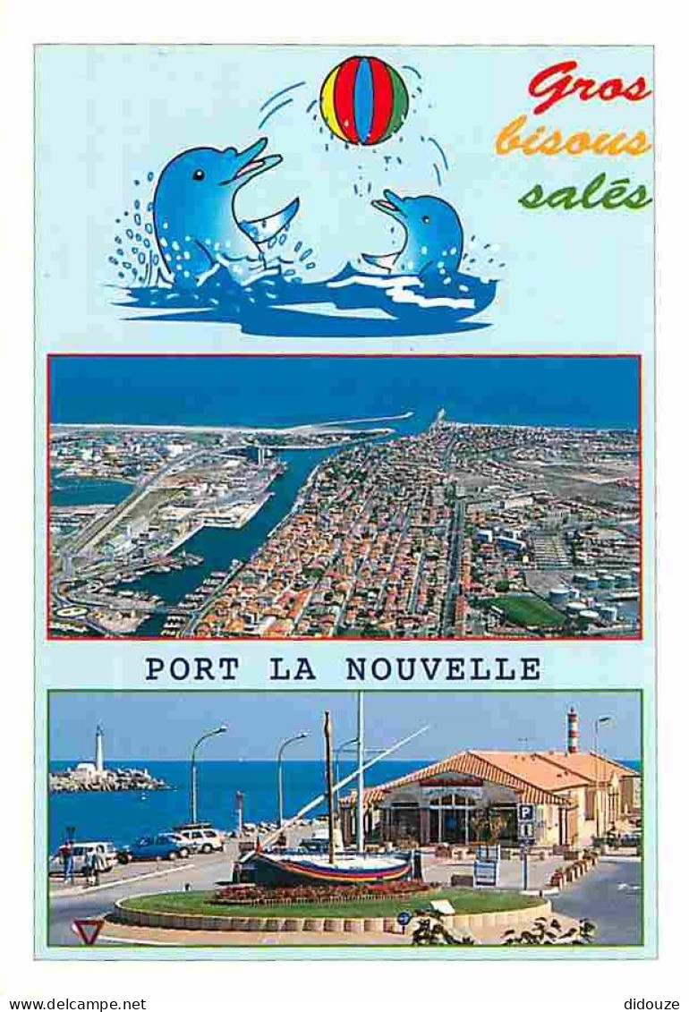 11 - Port La Nouvelle - Multivues - Automobiles - Dessin De Dauphin - Carte Neuve - CPM - Voir Scans Recto-Verso - Port La Nouvelle