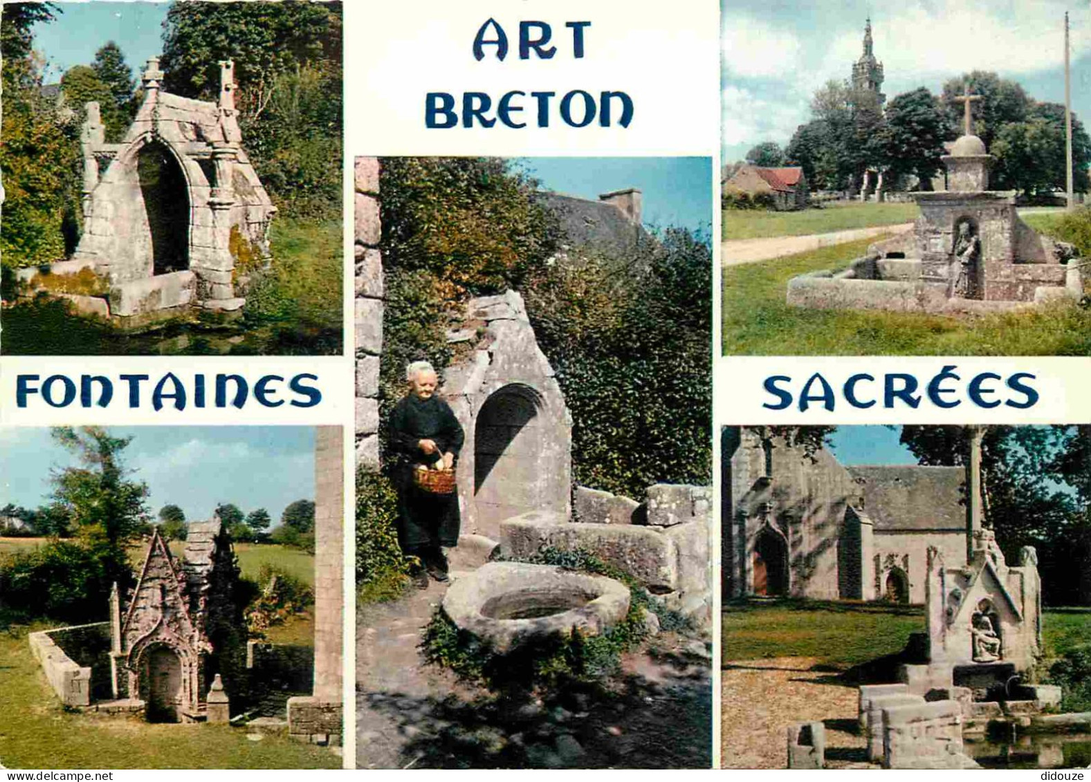 Régions - Bretagne - Art Breton - Fontaines Sacrées - Multivues - CPM - Voir Scans Recto-Verso - Bretagne
