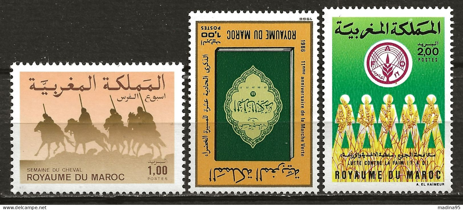 MAROC: **, N° YT 1012, 1013 Et 1014, TB - Morocco (1956-...)