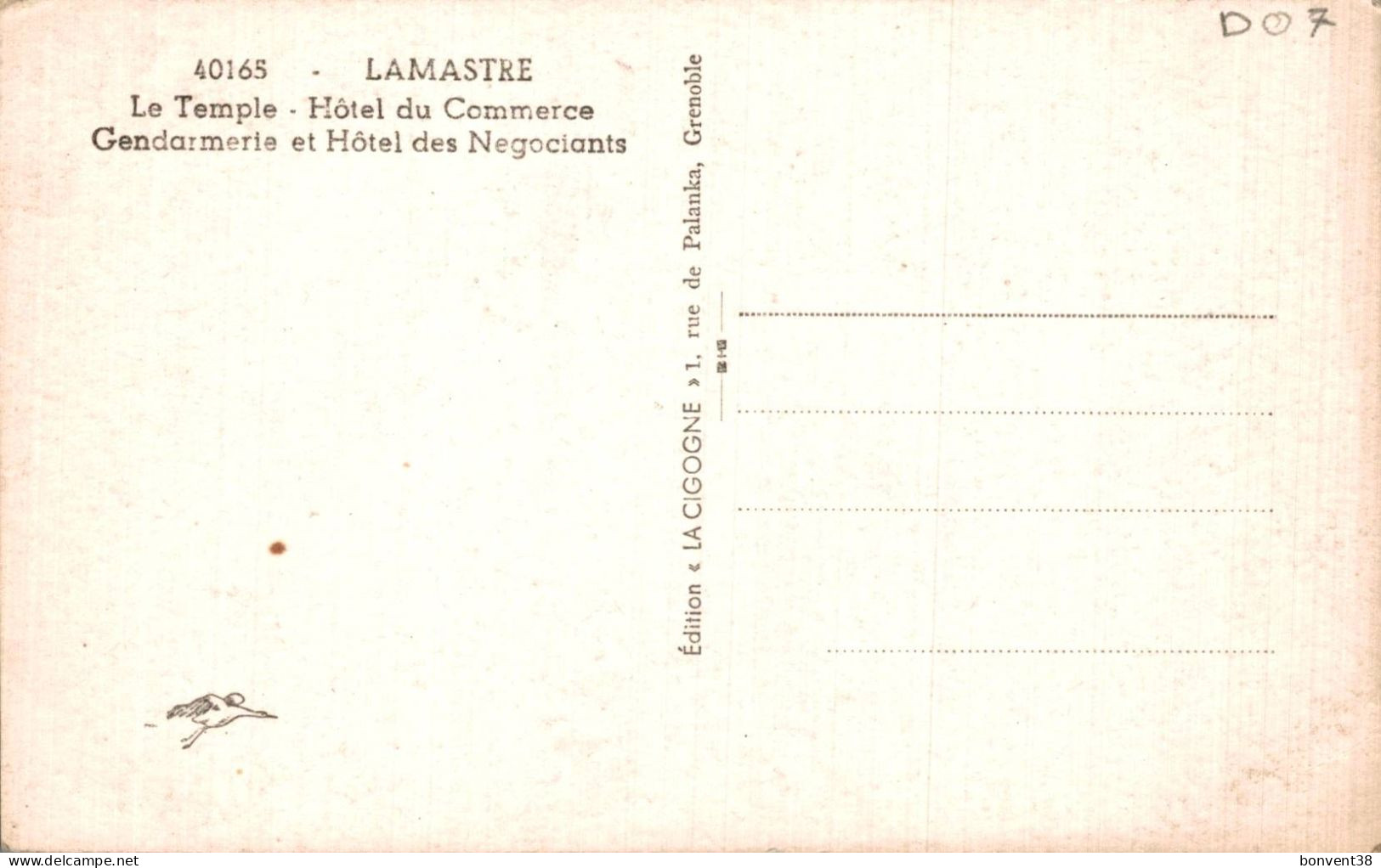 K2104 - LAMASTRE - D07 - Hôtel Des Négociants - Lamastre