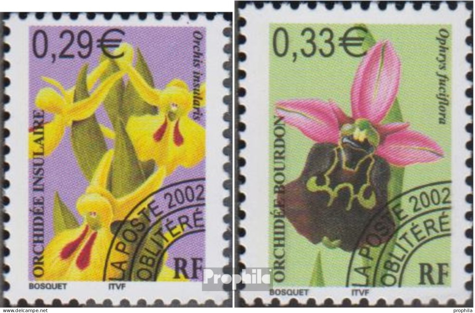 Frankreich 3594-3595 (kompl.Ausg.) Postfrisch 2002 Orchideen - Ungebraucht