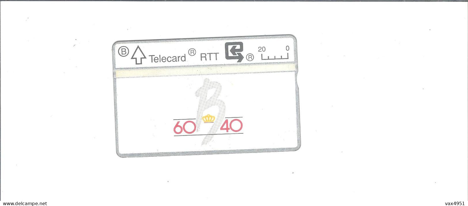 TELECARTE  RTT  60 B 40         **   RARE     A  SAISIR /// - Ohne Zuordnung