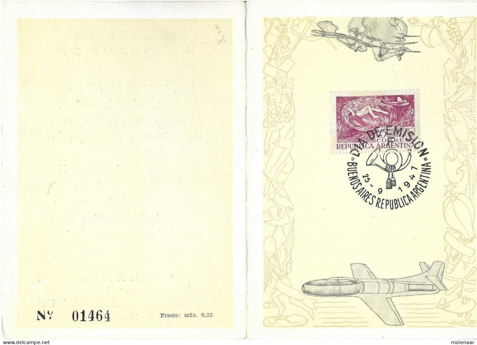Postzegels > Amerika > Argentinië > 1940-1959 >kaart Met No. 565 (16951) - Brieven En Documenten
