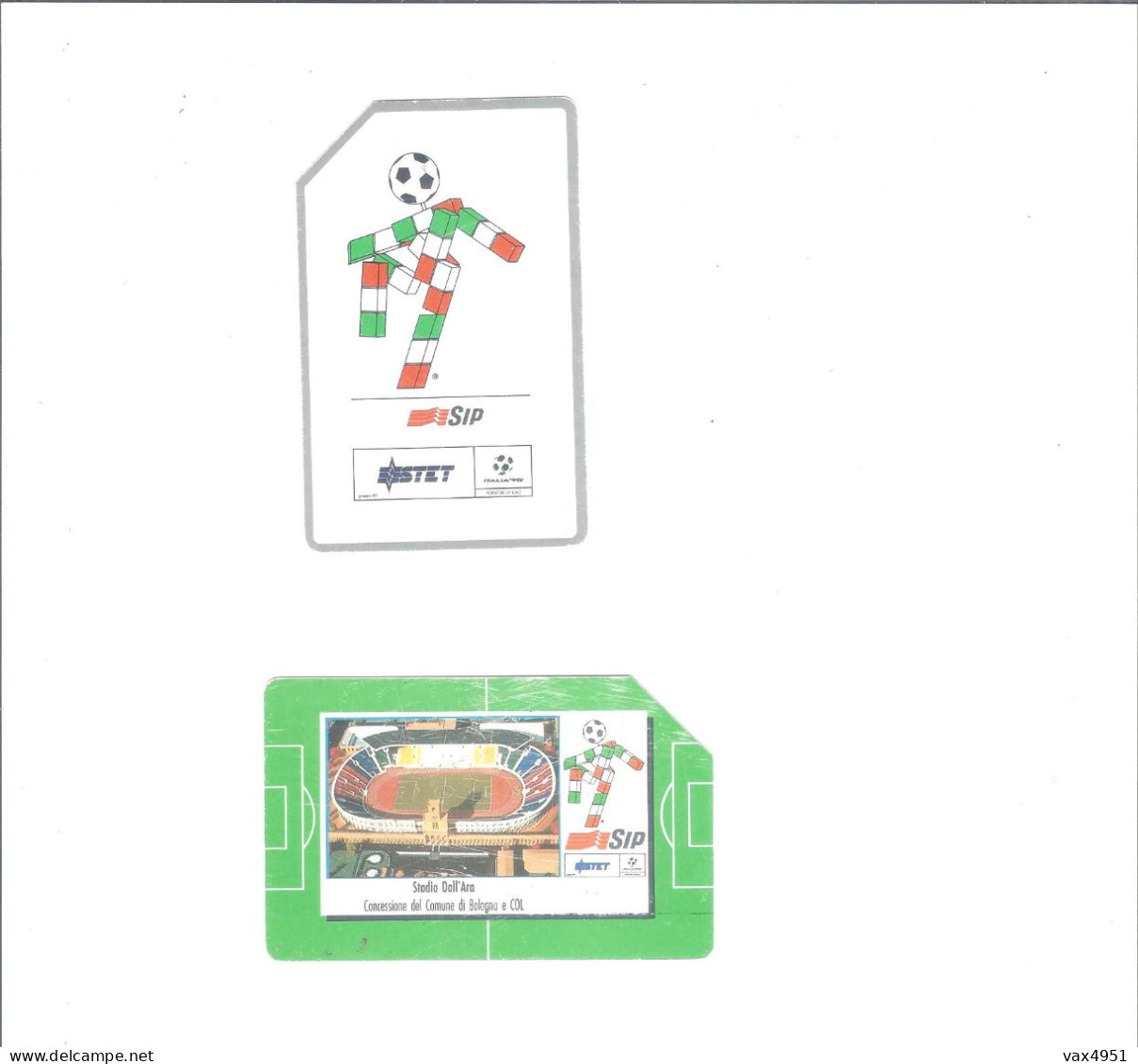 TELECARTE LOT DE 2 CARTES   THEME SPORTS   FOOTBALL          **   RARE     A  SAISIR /// - Non Classés