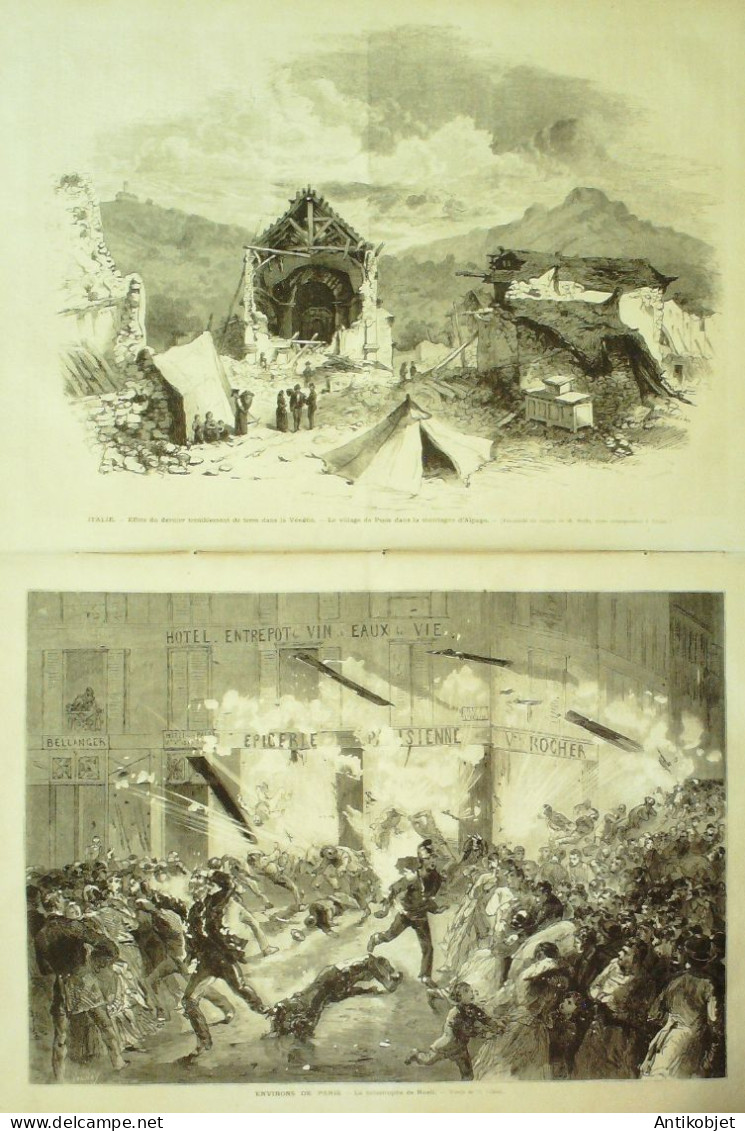 Le Monde Illustré 1873 N°851 Belfort (90) Pays-Bas Dalft Italie Alpago Puos Rueil Malmaison (92) Roumanie Ruginosa - 1850 - 1899