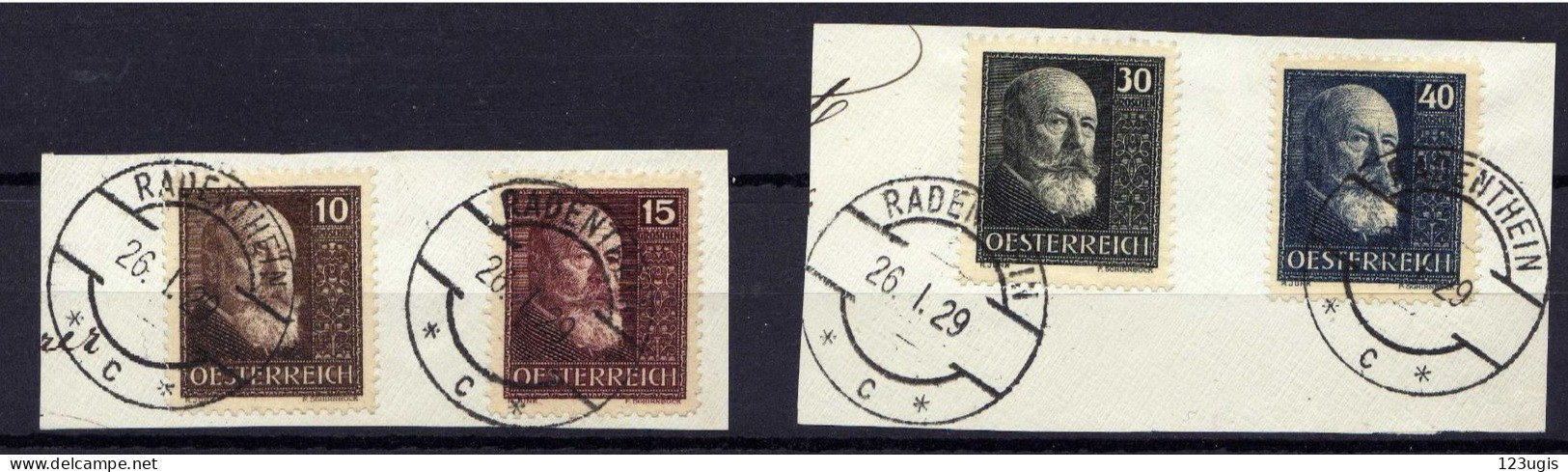 Österreich 1928, Mi 494-497, Gestempelt [200424XIV] - Gebraucht