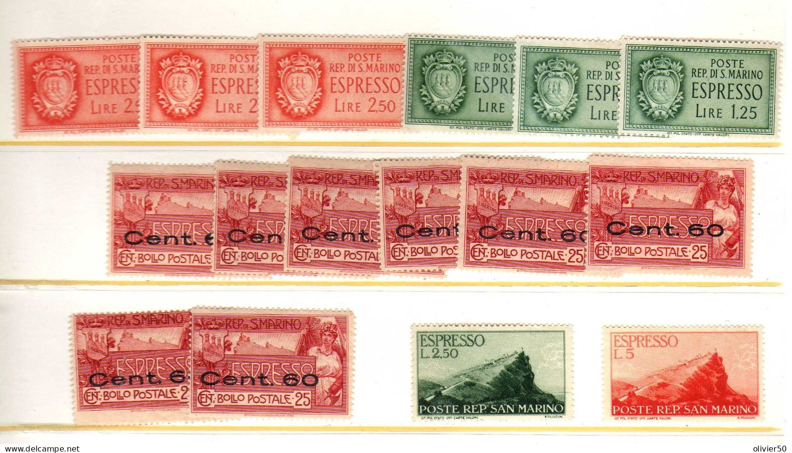 Saint-Marin - Timbres Express - Neufs**/* - Timbres Express