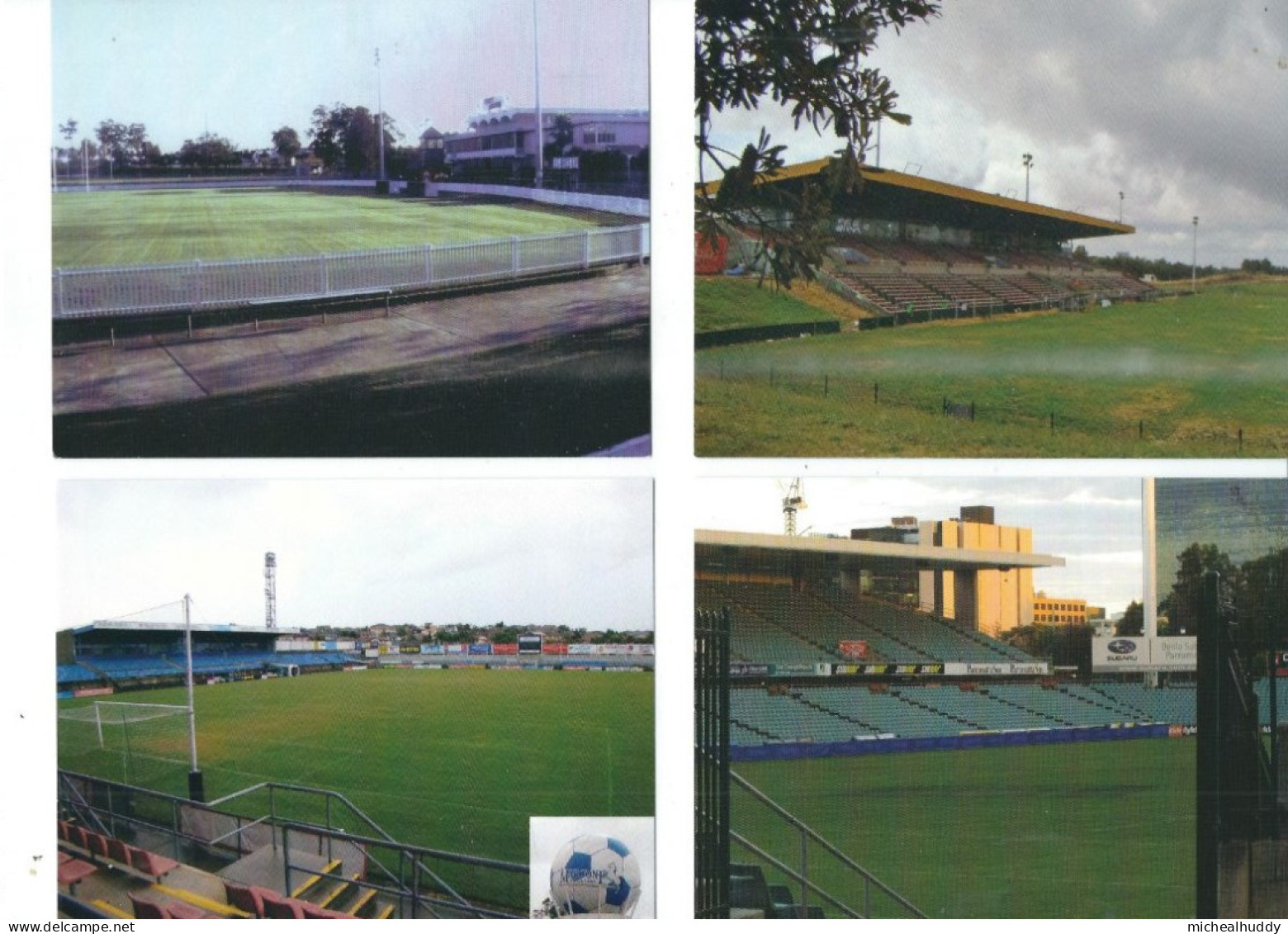 ANOTHER 4 POSTCARDS AUSTRALIAN STADIUMS - Stades