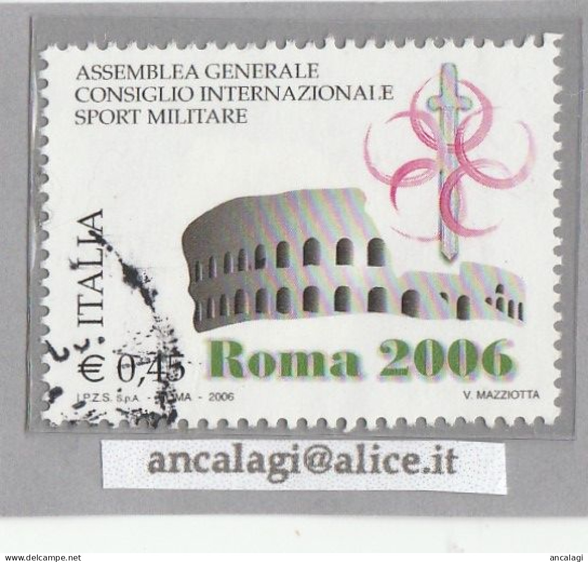 USATI ITALIA 2006 - Ref.1013 "SPORT MILITARE" 1 Val. - - 2001-10: Usati