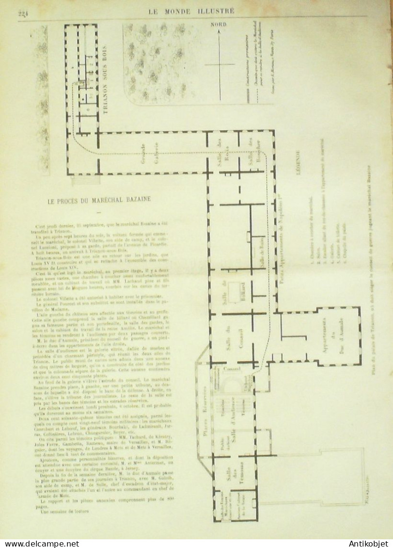 Le Monde Illustré 1873 N°860 Chine Empereur & Ambassadeurs Algérie Tergui Prise De Bou-Choucha Et Sidi Ben-Driss - 1850 - 1899